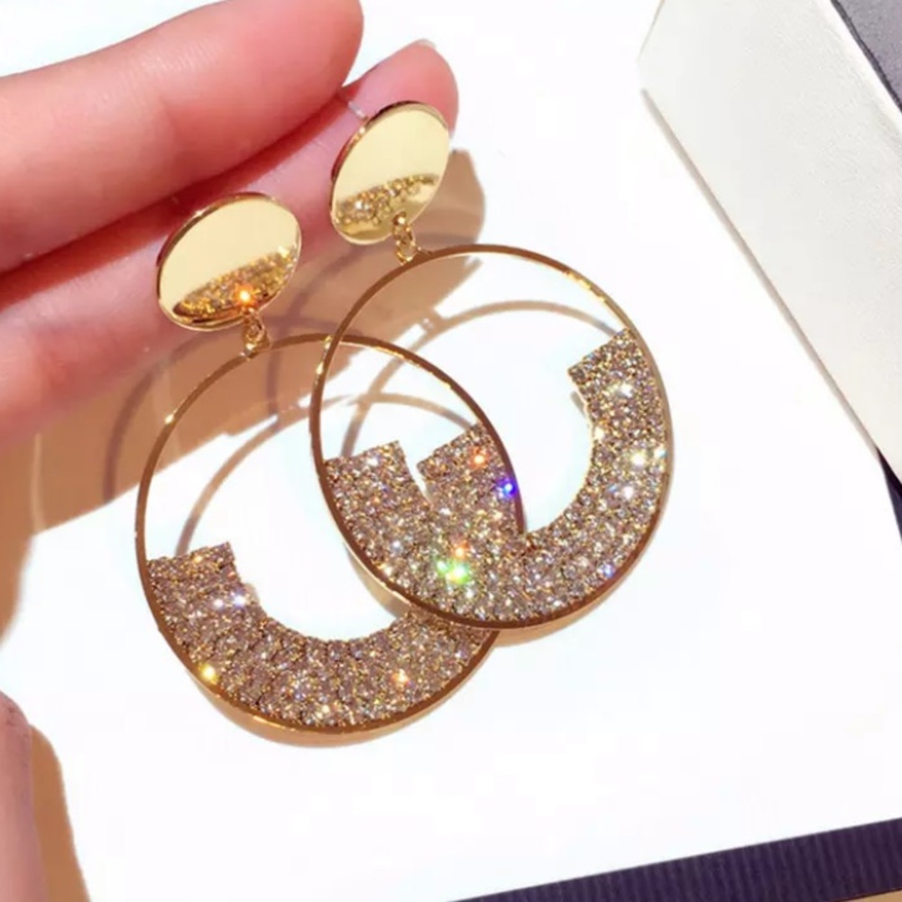 🎉Crystal Rhinestone Drop Earrings - Picture 2 of 7